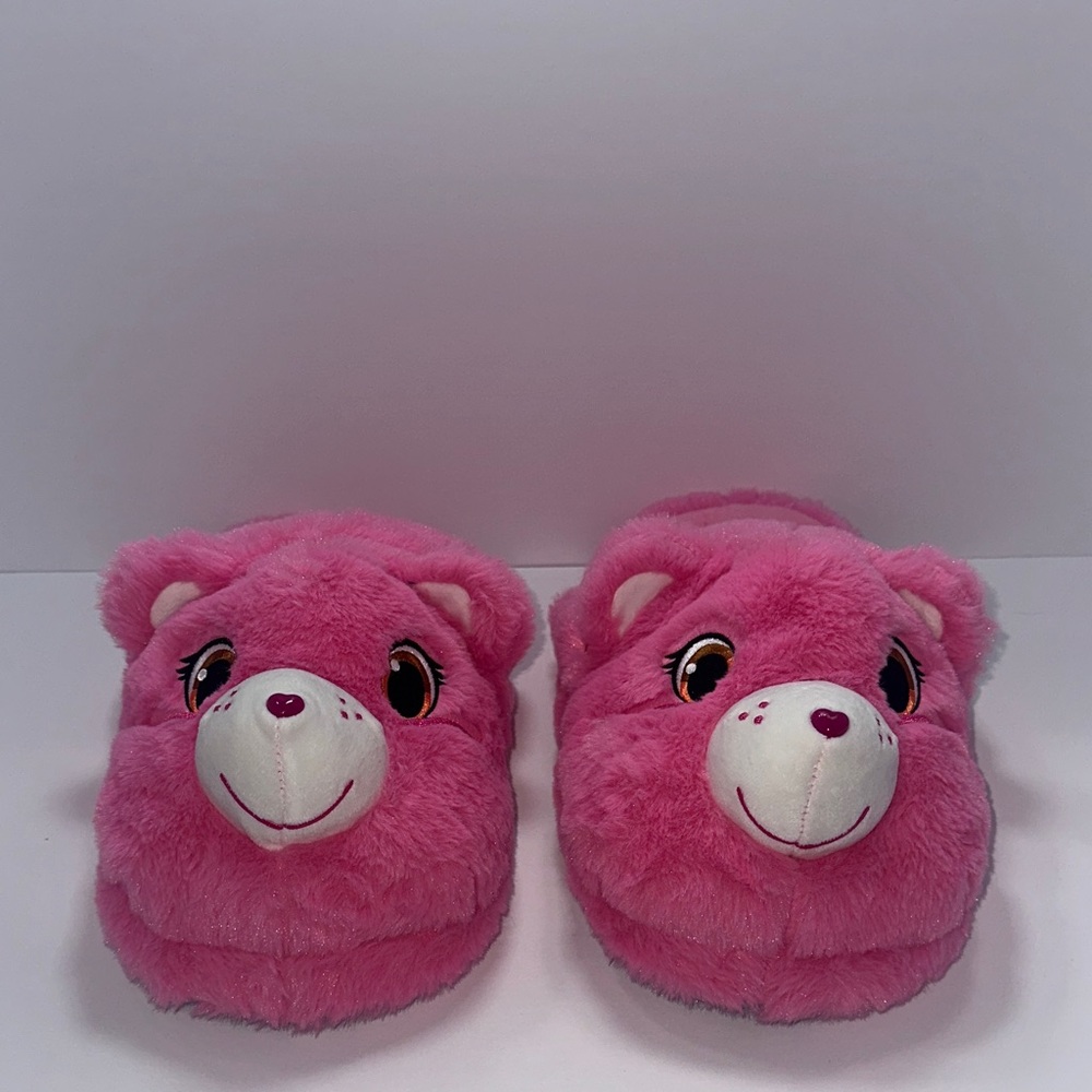 Care Bears Pink Plush Bear Slippers